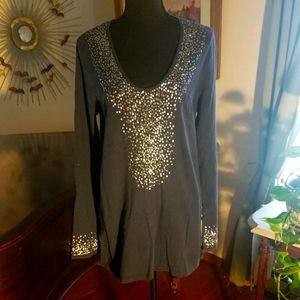 GAUZY SUMMER TOP WITH BLING!